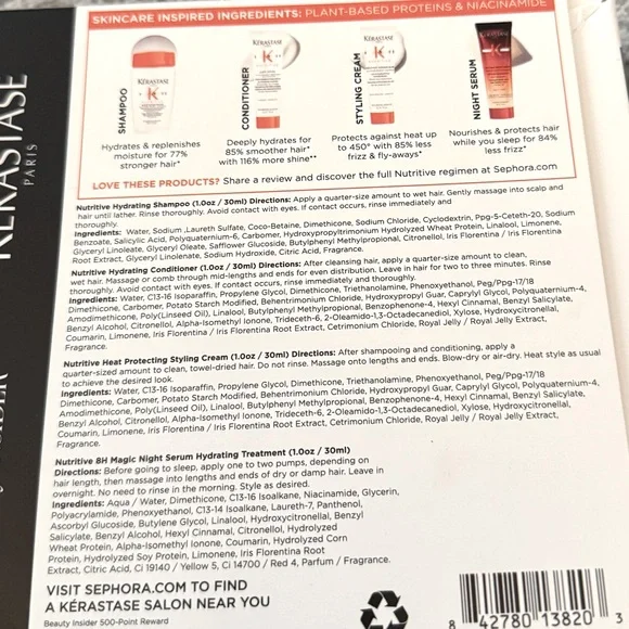‼️SOLD‼️ Kerastase NUTRITIVE Deep Hydration & Shine 4-Piece Deluxe Travel Set - Picture 5 of 5
